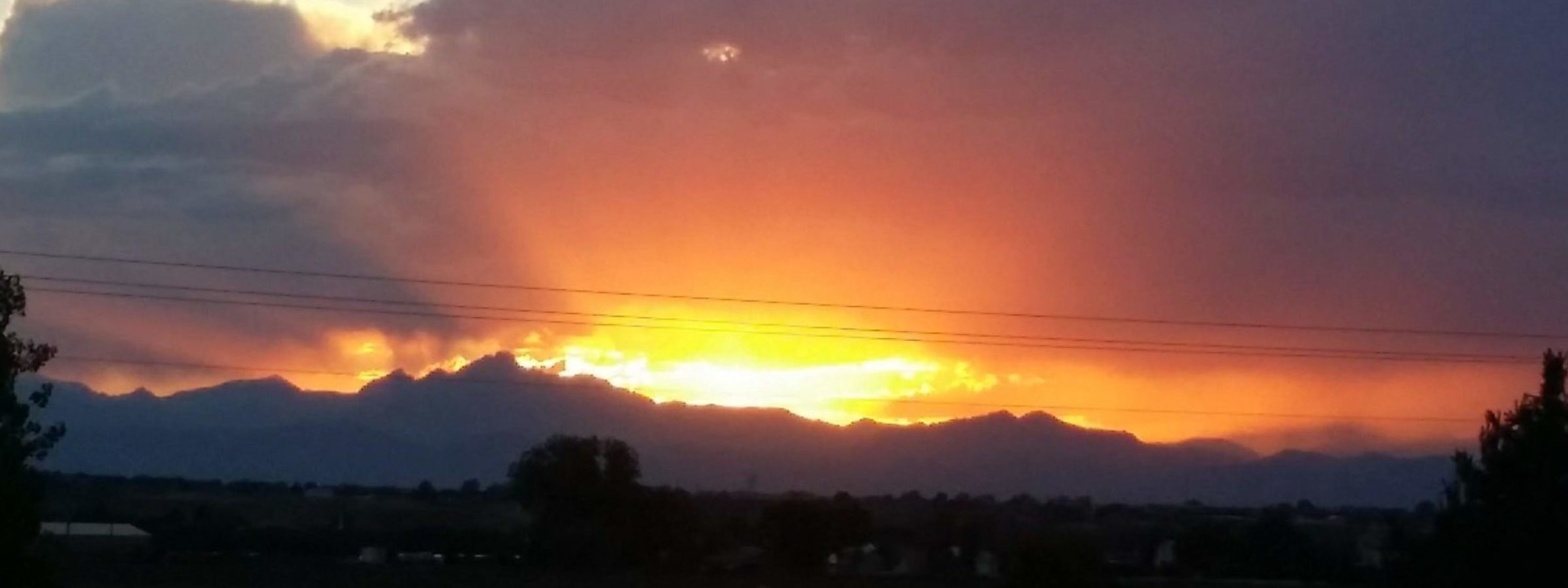 View of the mountains from the back porch